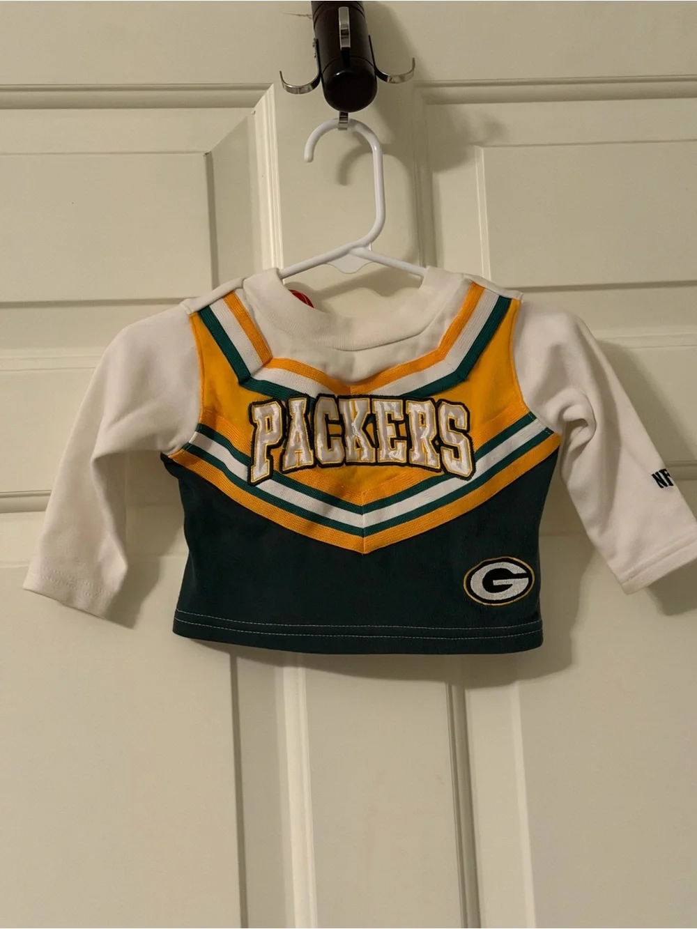 NFL Green, Gold & White Packers Cheer Outfit